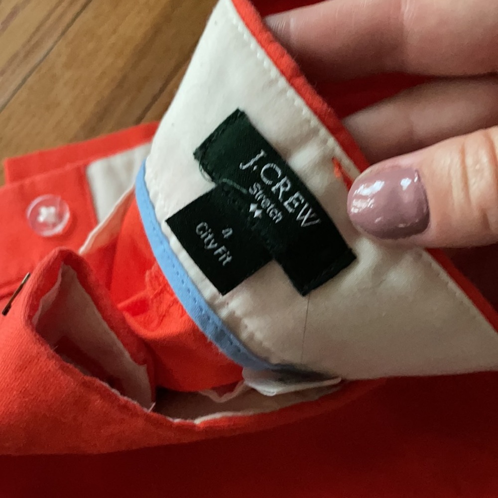 Worn Once! J. Crew size 4 city fit pant (salmon)